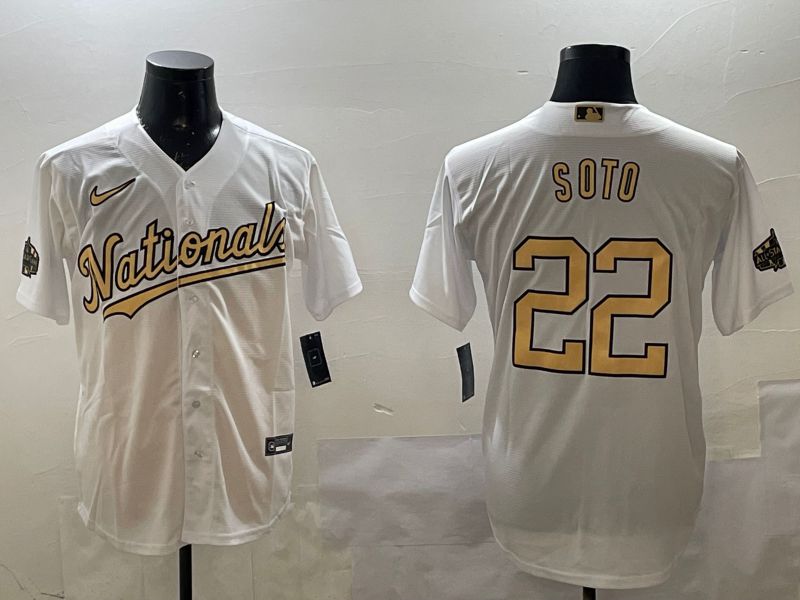 Men Washington Nationals #22 Soto White All Star Game 2025 Nike MLB Jersey style 1->washington nationals->MLB Jersey